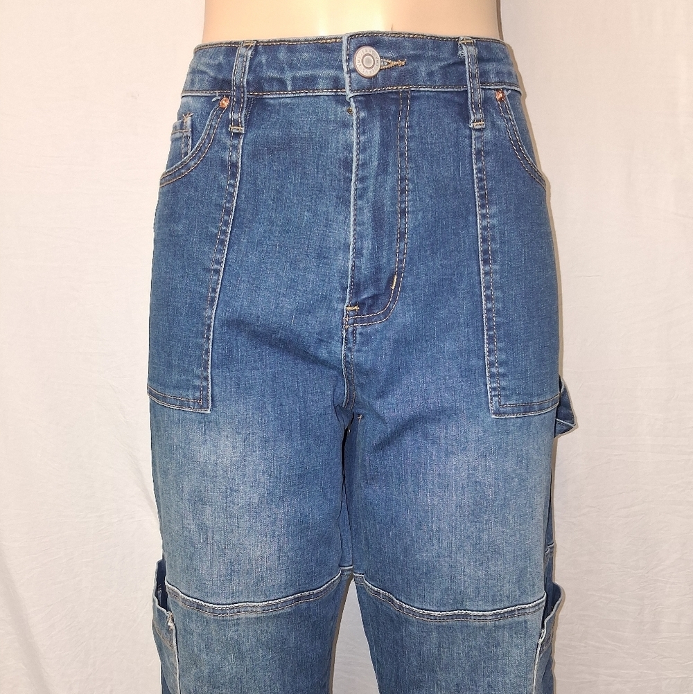YMI Women's Straight Leg Jeans Blue - Picture 4 of 16